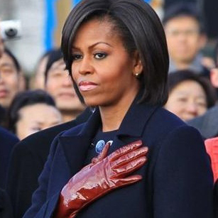 Colored Leather Gloves Michelle Obama
