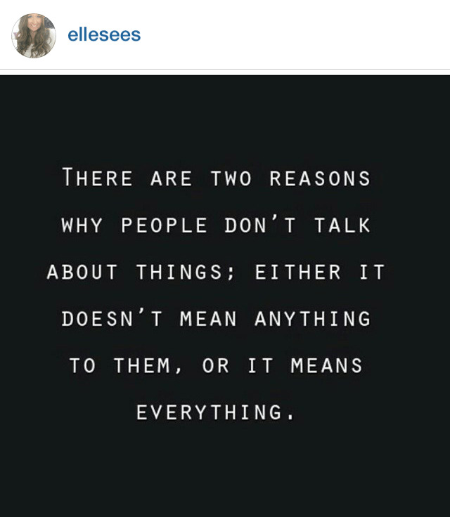 Ellesees - Two Reasons People Dont Talk