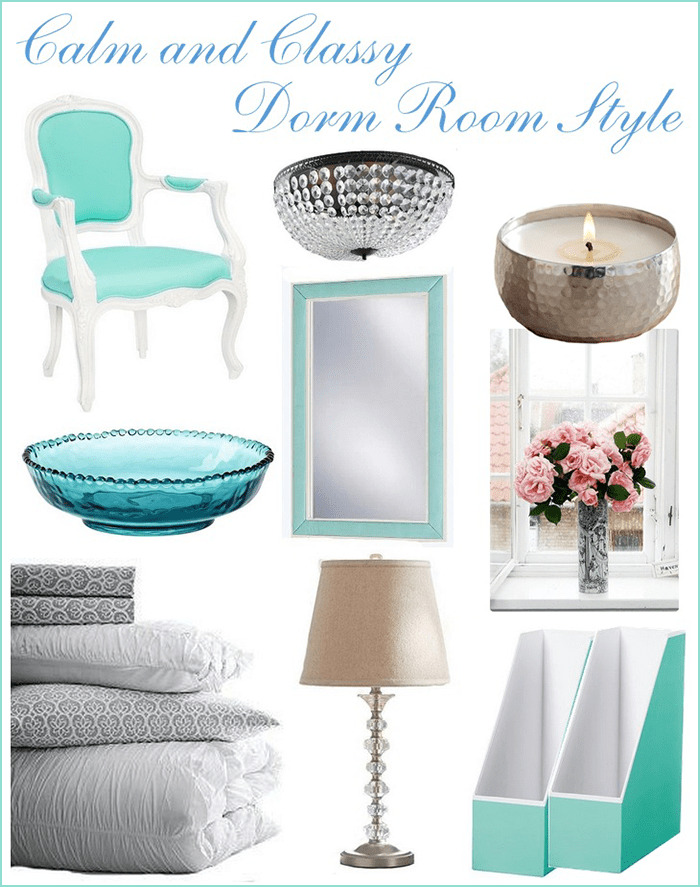 Sparkles and Shoes Calm and Class Dorm Room Style - Pottery Barn