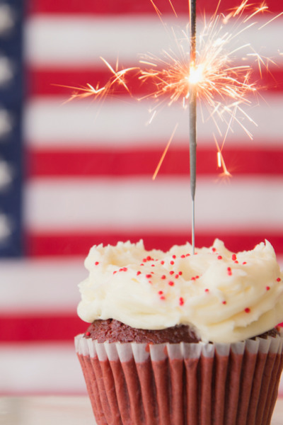 Fourth of July - Cupcake Sparkler