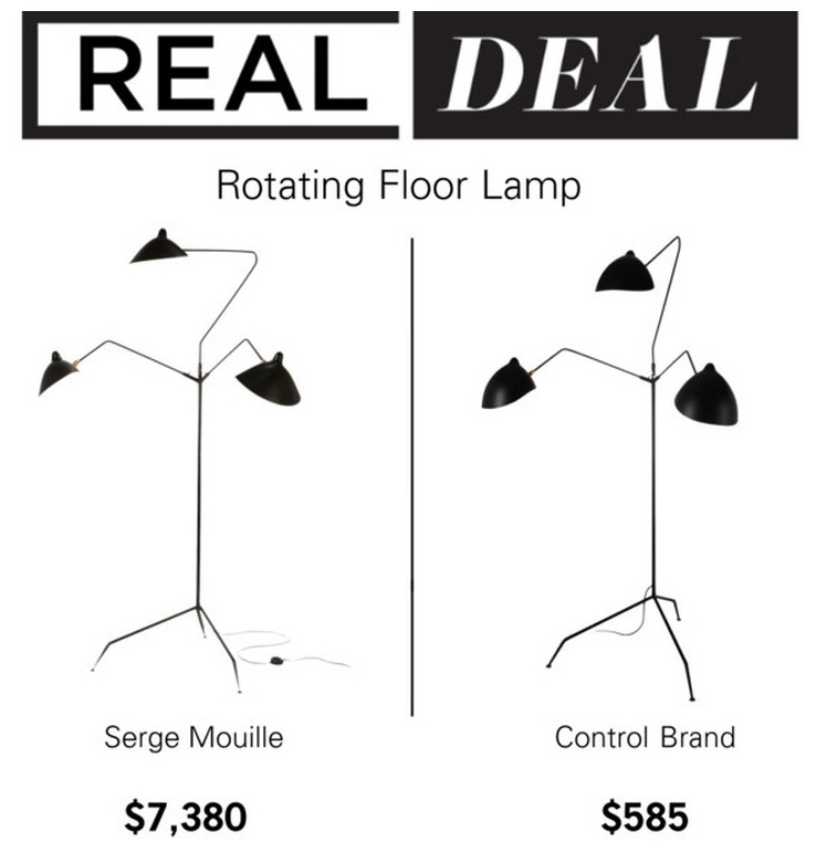 Polyvore Collage - Real Deal - Rotating Floor Lamp