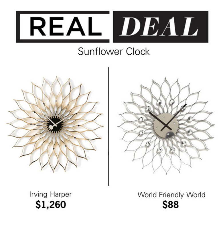 Polyvore Collage - Real Deal - Sunflower Clock