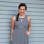 Sparkles and Shoes - Striped Dress Square