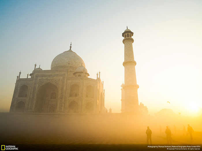 National Geographic Photo Contest - Taj Mahal Sunrise by Thomas Dorleans