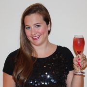 Sparkles and Shoes New Years Eve Cocktail - Peach Cîroc Vodka and Pomegranate - Kelly