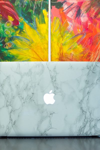 Laptop Decal - Marble MacBook Decals ~ Glamorous Faux-Marble Laptop Skins