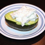 Avocado and Cottage Cheese Snack