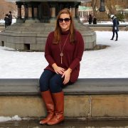Callina Pullover at Bethesda Terrace and Fountain