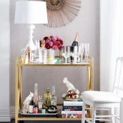 Chic Bar Cart - Statement Sunburst Mirror