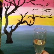 Wine and Paint - Paint Night - Under the Red Tree 07
