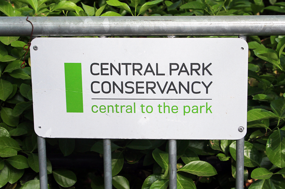 Central Park Conservancy Sign