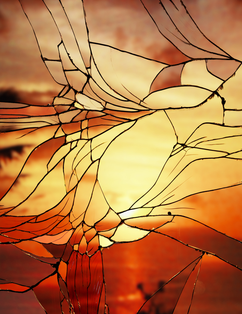 Bing Wright Photography - Broken Mirror Evening Sky - Agfacolor