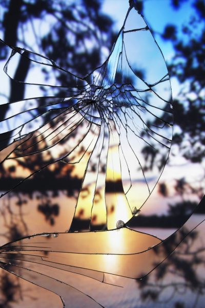 Bing Wright Photography - Broken Mirror Evening Sky - Agfrachrome