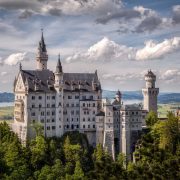 The Neuschwanstein Castle in Schwangau Germany