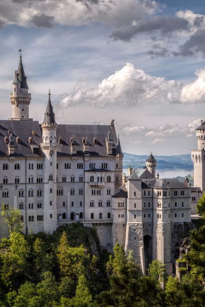 The Neuschwanstein Castle in Schwangau Germany