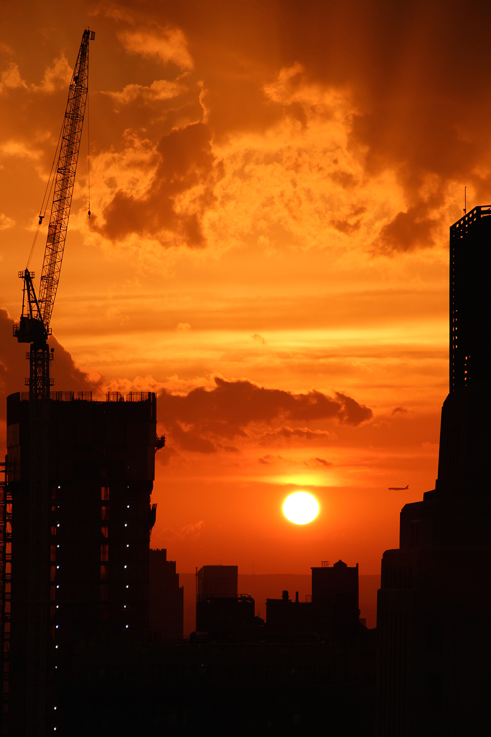 Wall Street Orange Sunset