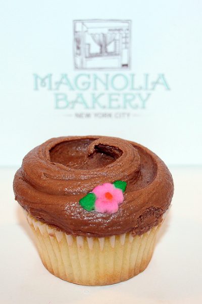 Magnolia Bakery Vanilla Cupcake with Chocolate Buttercream Icing