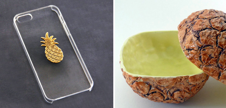 Pineapple Fashion - Pineapple iPhone Cover and Pineapple Bowl