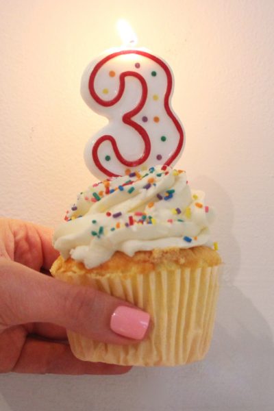 Sparkles and Shoes 3rd Birthday Cupckae