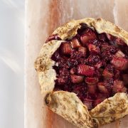 The Simple Art of Salt Block Cooking by Jessica Harlan and Kelley Sparwasser - Salt Block-rasberry tart