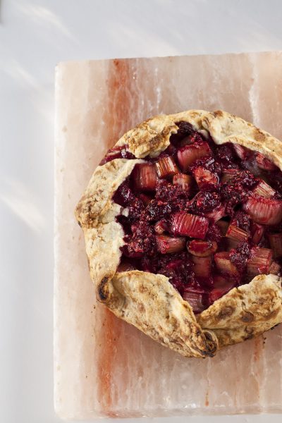 The Simple Art of Salt Block Cooking by Jessica Harlan and Kelley Sparwasser - Salt Block-rasberry tart
