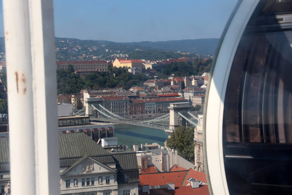 Budapest Eye View of Chain Bridge