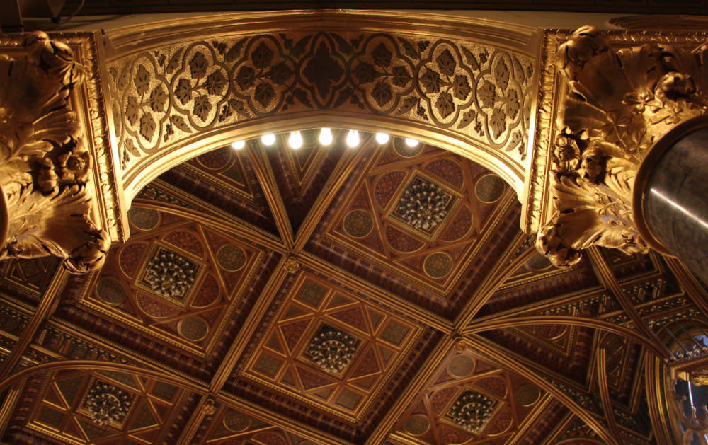 Hungarian Parliament Building Ceiling Detail