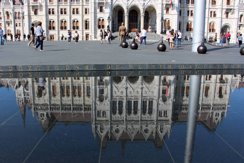 Hungarian Parliament Building Reflection