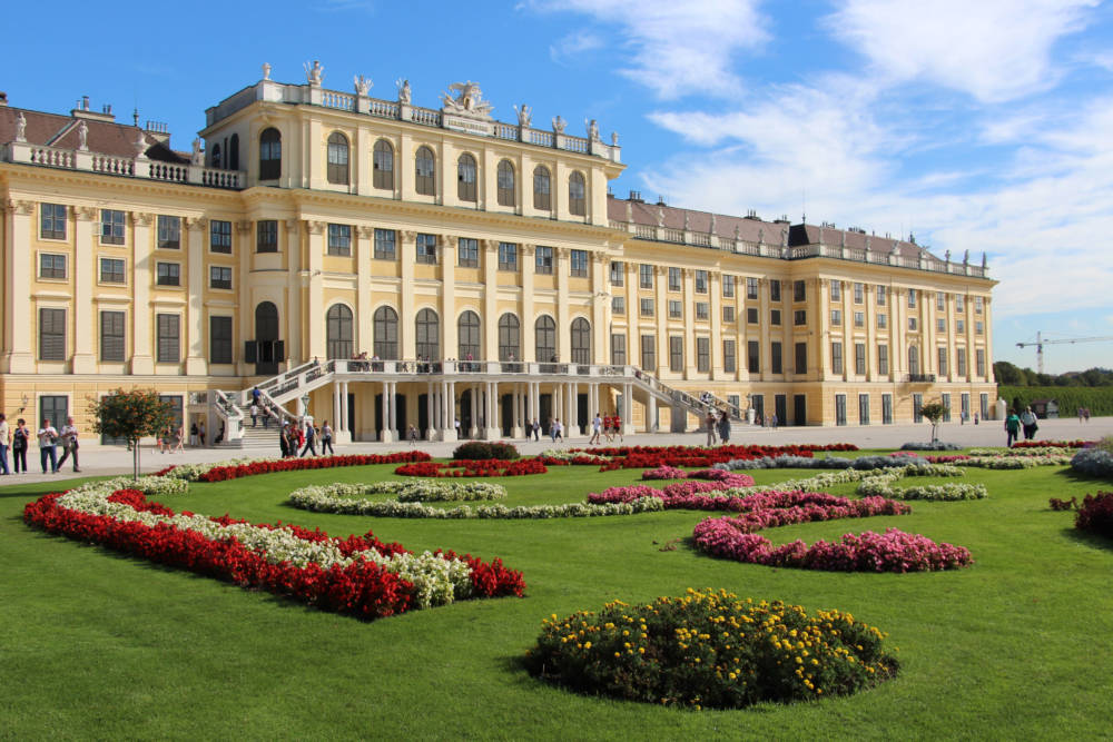 The Garden of the Schönbrunn Palace in Vienna