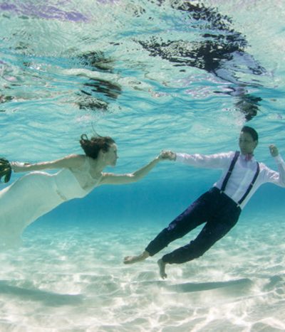 Trash the Dress - Couple Underwater