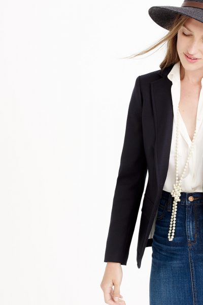 Vogue September 2015 - Rhodes Blazer in Italian Wool from J. Crew featured in Vogue