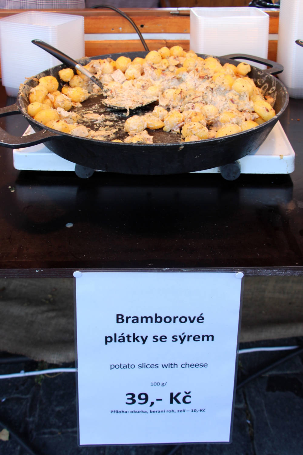 Bramborove Platky Se Syrem - Potato Slices with Cheese