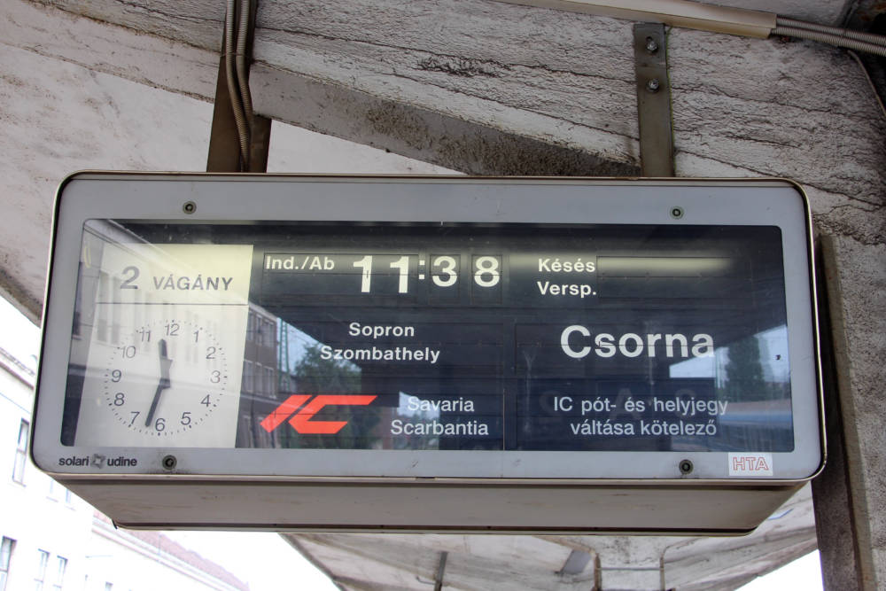 Csorna Hungary Train Station