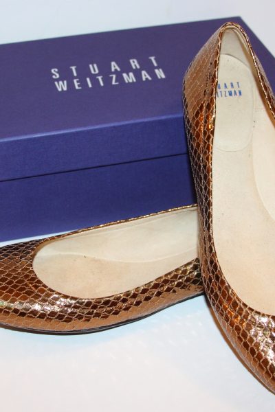 Gilt City Warehouse Sale - Stuart Weitzman Gold Flats