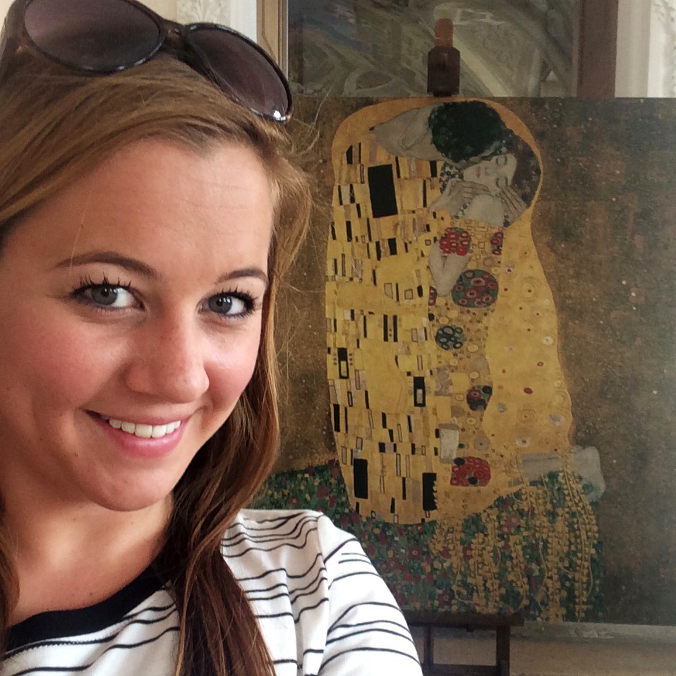Selfie with The Kiss at the Belvedere Palace in Vienna Austria