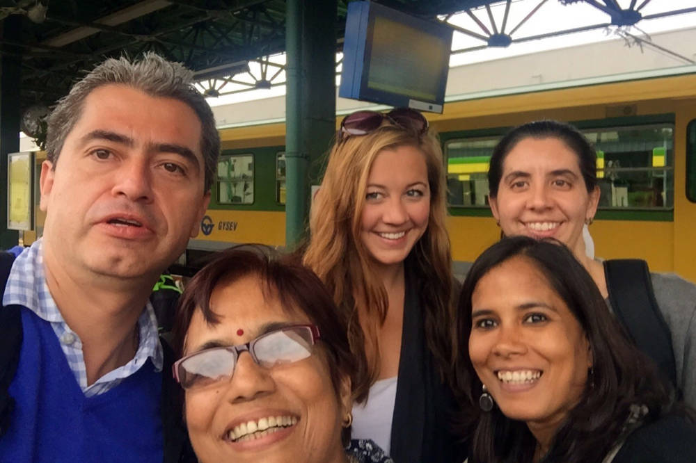 Sopron Hungary Train Station Selfie