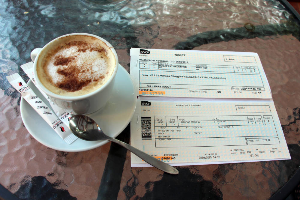 Tickets Budapest to Vienna