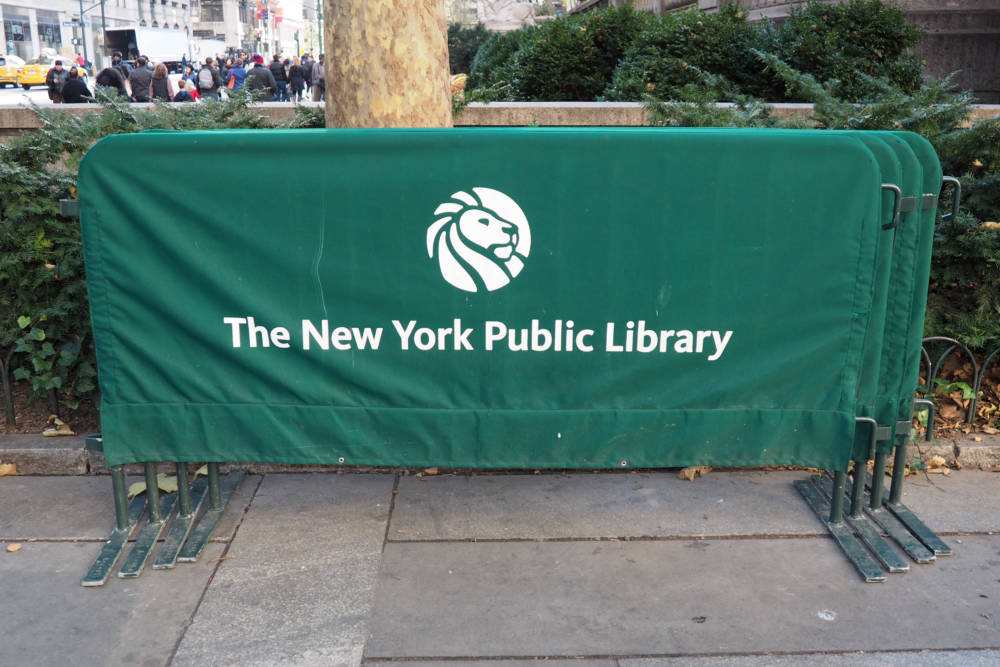 New York Public Library Baracade