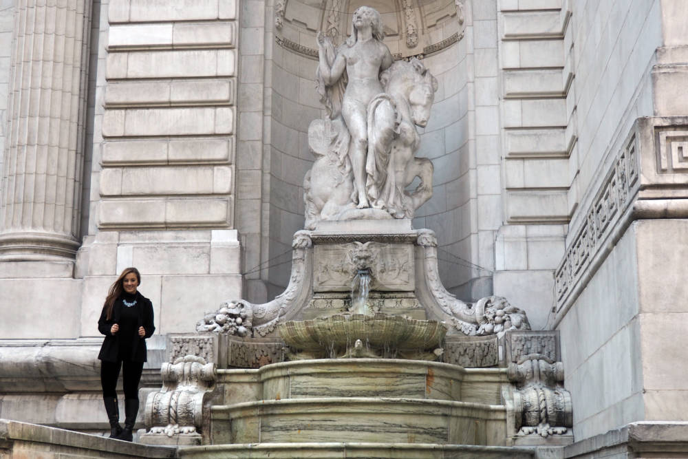 New York Public Library Fountain 2