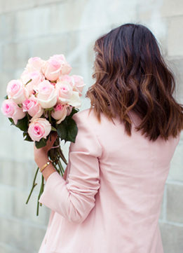 Aimee Song Rose Quartz Blazer Square