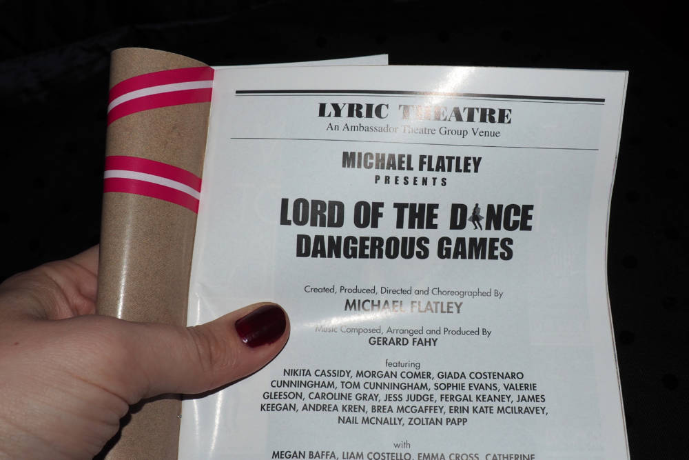 Michael Flatley Lord of the Dance- Dangerous Games on Broadway Playbill