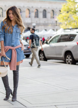 Pam Hetlinger - The Girl From Panama Stuart-Weitzman-Highland-Over-the-knee-boots-forever-21-denim-romper-Pam-Hetlinger-The-Girl-From-Panama-6