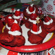 Red Velvet Santa Cookies