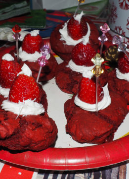 Red Velvet Santa Cookies