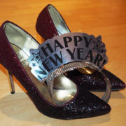 Happy New Year Headband on Shoes