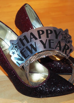 Happy New Year Headband on Shoes
