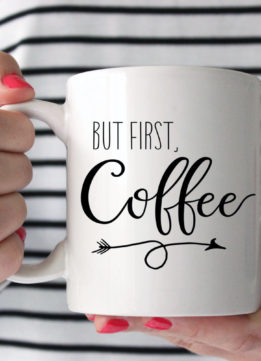 But First Coffee Mug Square
