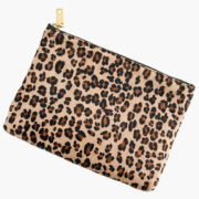 J.Crew Calf Hair Pouch in Camel Chocolate