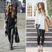 Leggings as Pants Leather Leggings