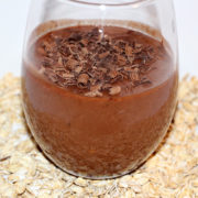 Finished Brownie Batter Overnight Protein Oatmeal